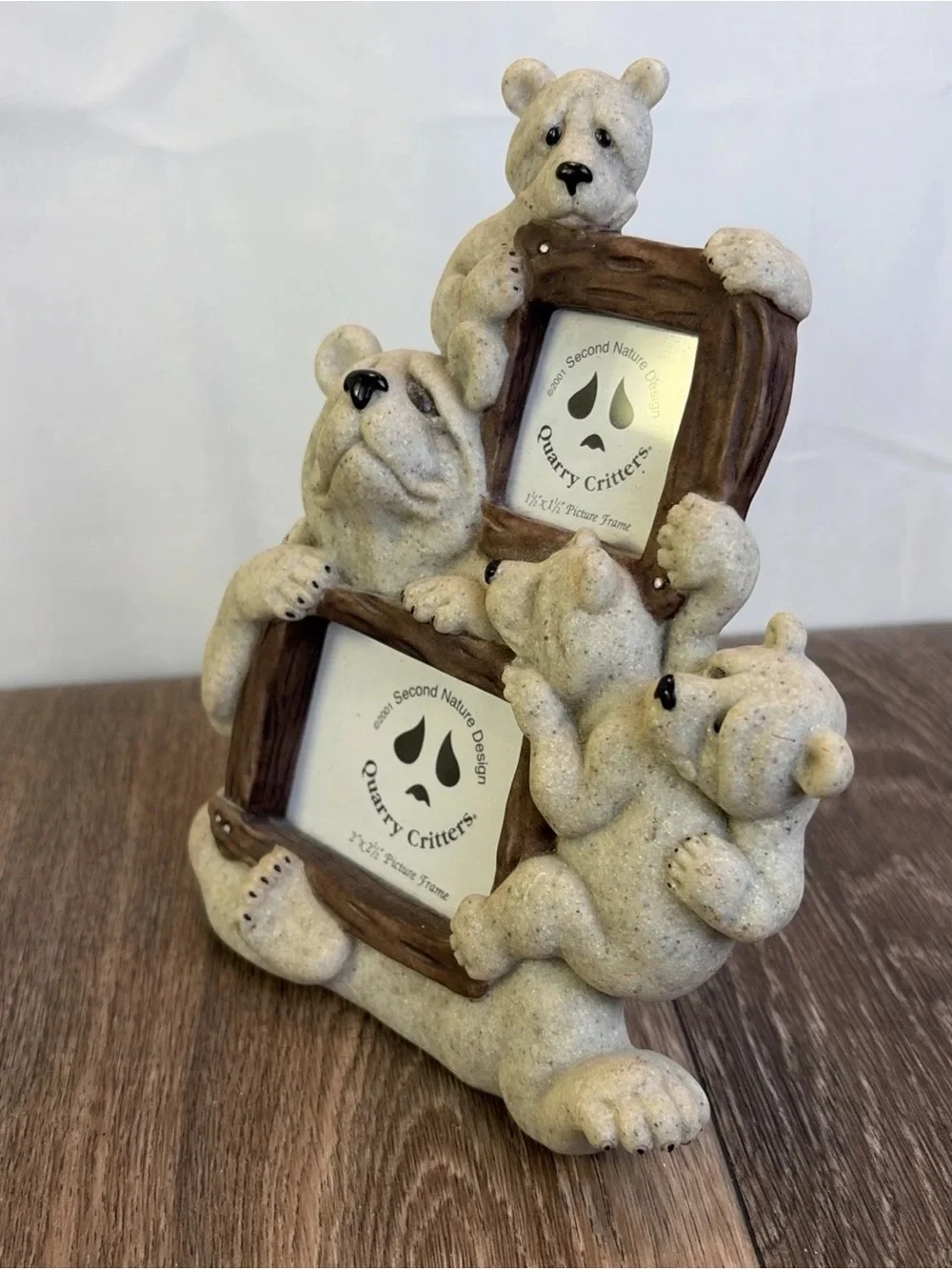 Quarry Critters Second Nature Design Bears 2 Spot Photo Frame